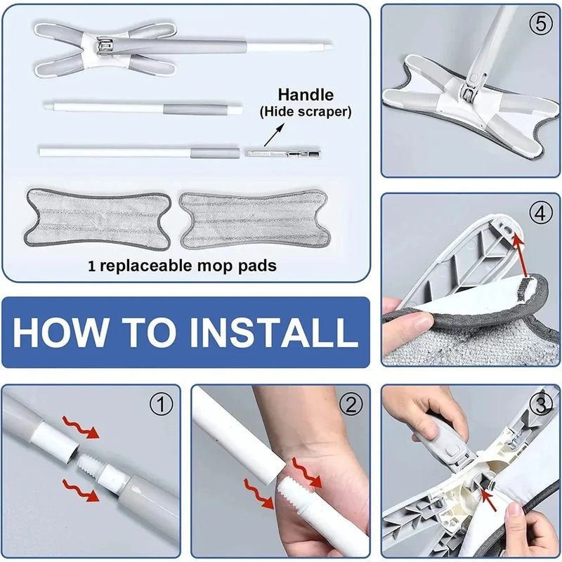 Mopi Autolimpante com Refil e Sistema de Torção Manual